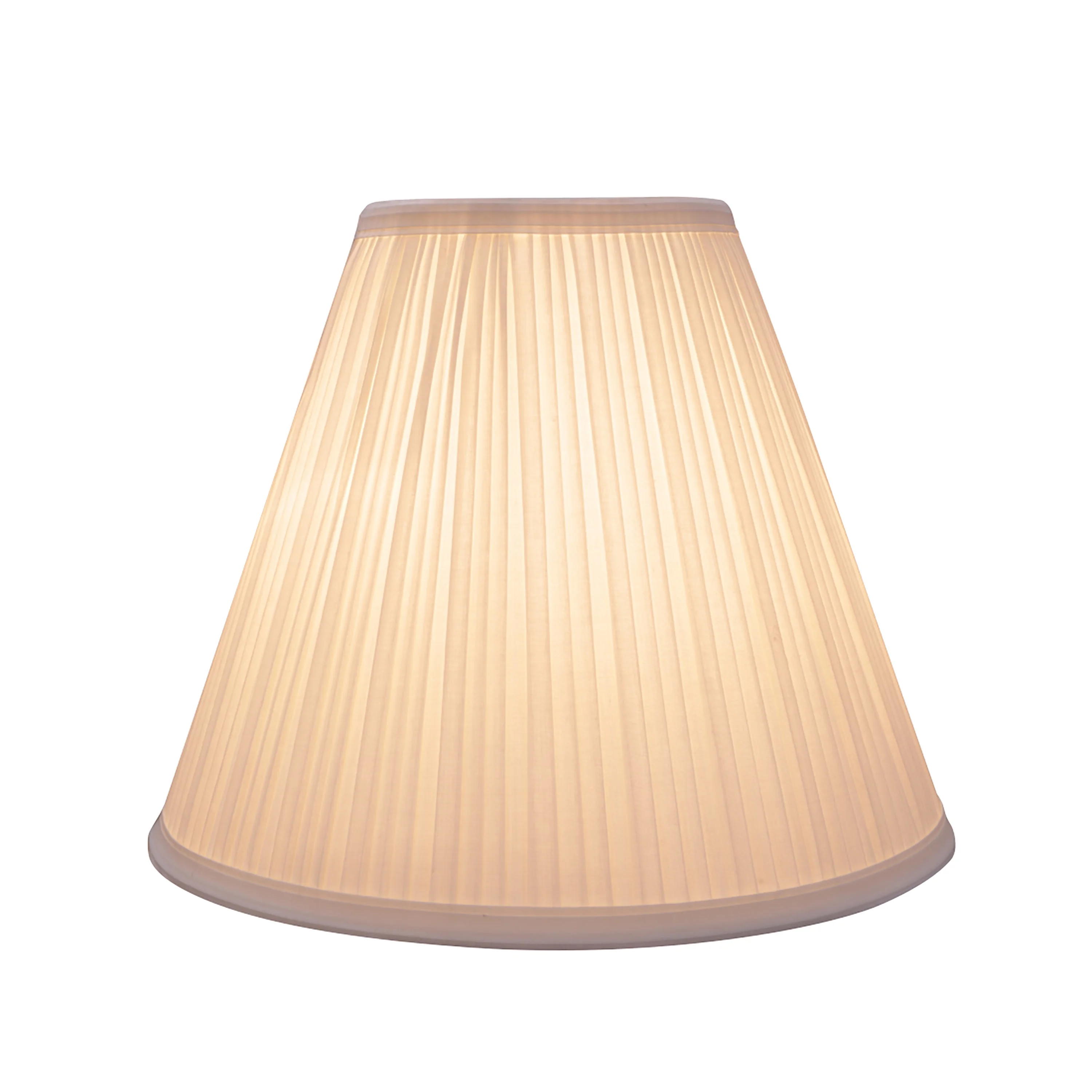 Aspen Creative 59176 Transitional Pleated Empire Shape UNO Construction Lamp Shade in Off White, 11-1/2