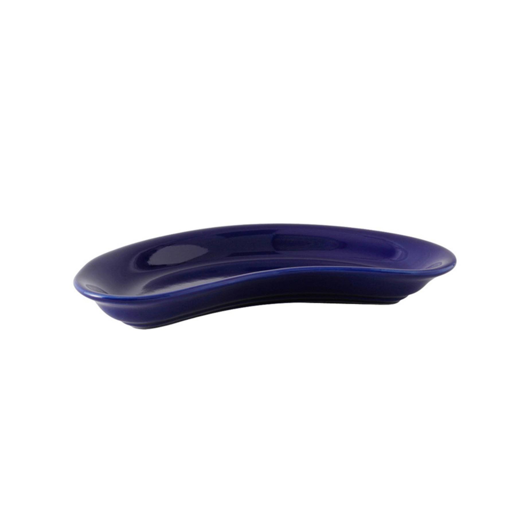 Accents/Tapas 8 3/4 x 4 1/8 x 1 1/8 Crescent Dish Cobalt,Case of 12