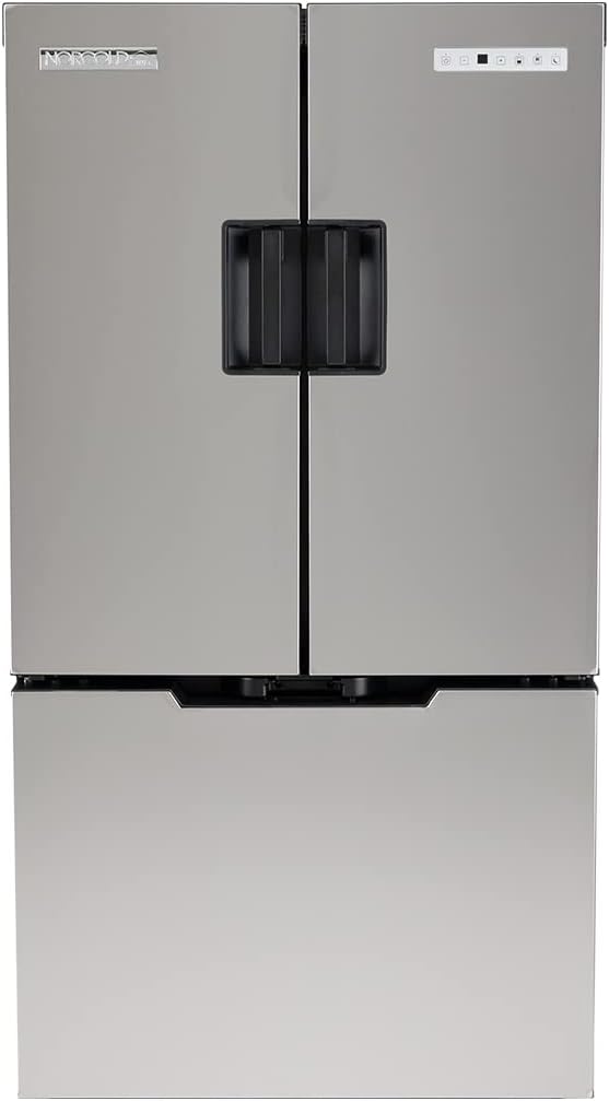 NORCOLD INC Norcold N20DCSS Polar Elite N20DC Stainless Steel DC Compressor RV Refrigerator with French Doors - 20 cu. ft.