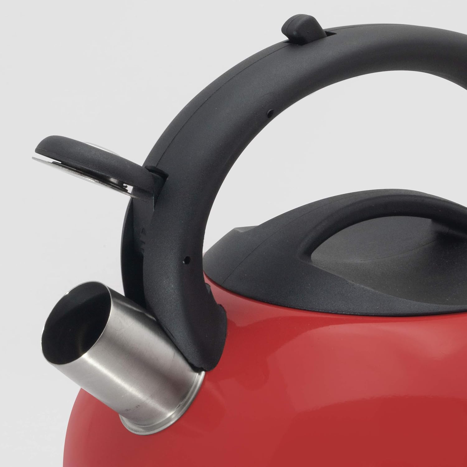 3 Qt Stainless Steel Tea Kettle Red