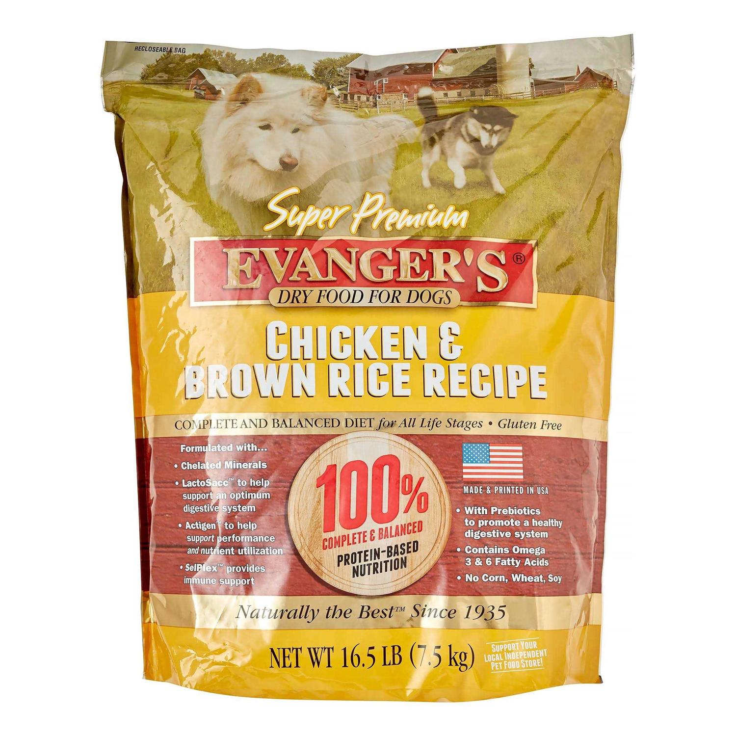 Evanger's Super Premium Chicken with Brown Rice Dry Dog Food - Pet Supplies online store
