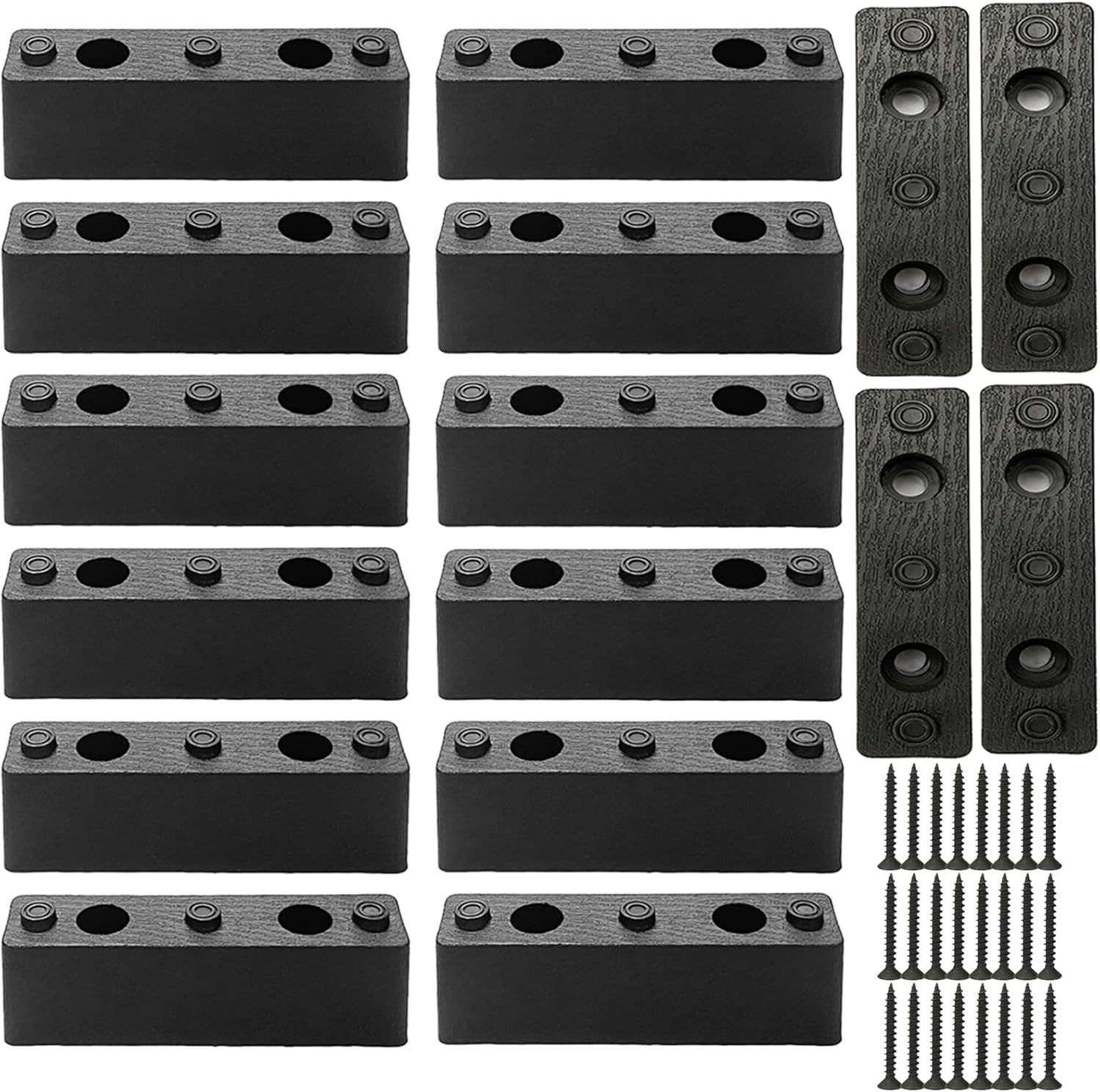 Set of 16 Furniture Legs Kit, 4.7 Inch Modern Furniture DIY Risers Coach Bun Feet Chair Legs Replacement Sofa Legs with Screws for Furniture Heavy Duty Sofas Armchair Tables Bed Risers