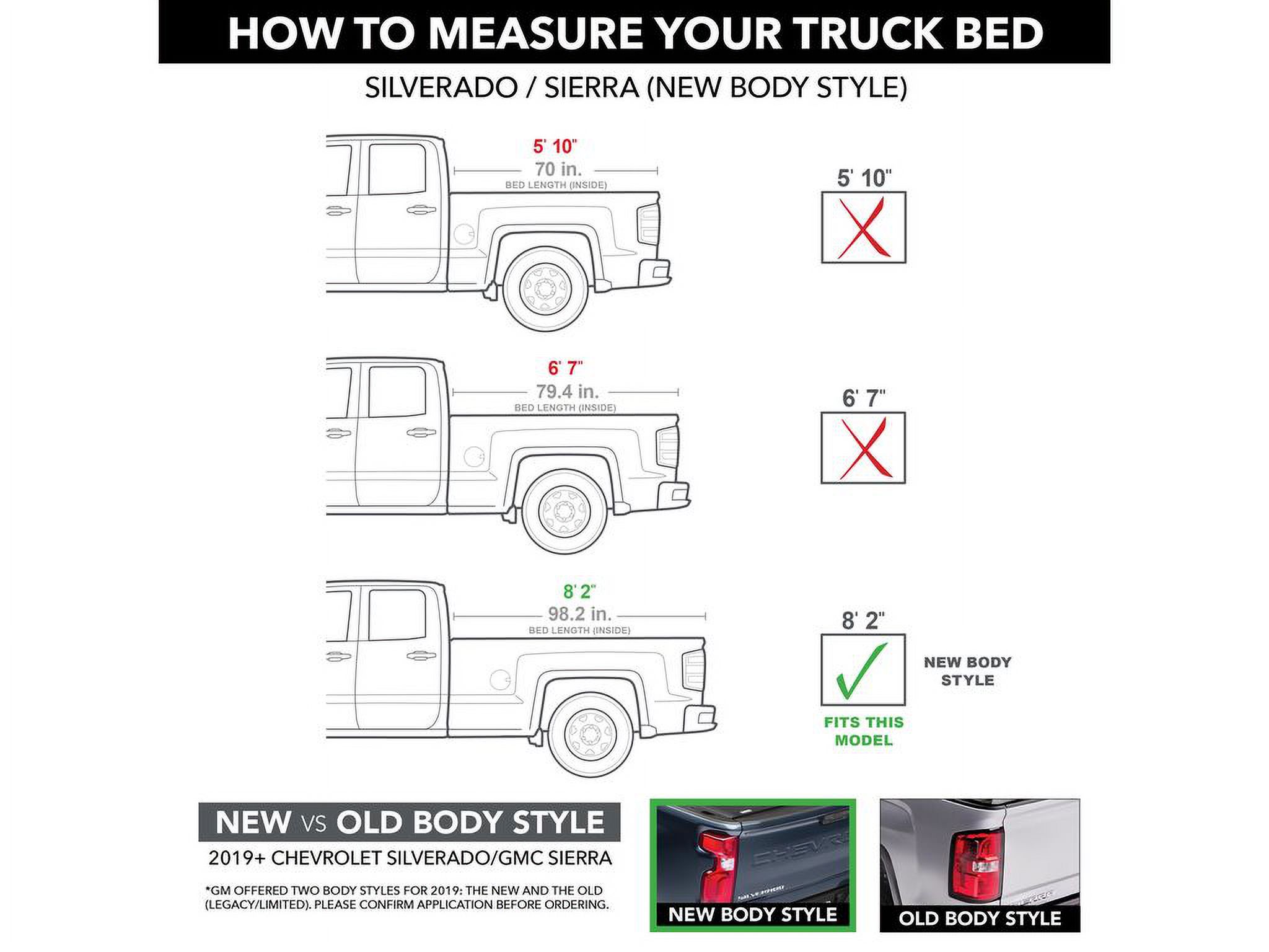 BAK by RealTruck BAKFlip G2 Hard Folding Truck Bed Tonneau Cover | 226132 | Compatible with 2019 - 2023 Chevy/GMC Silverado/Sierra, works w/ MultiPro/Flex tailgate 8' 2