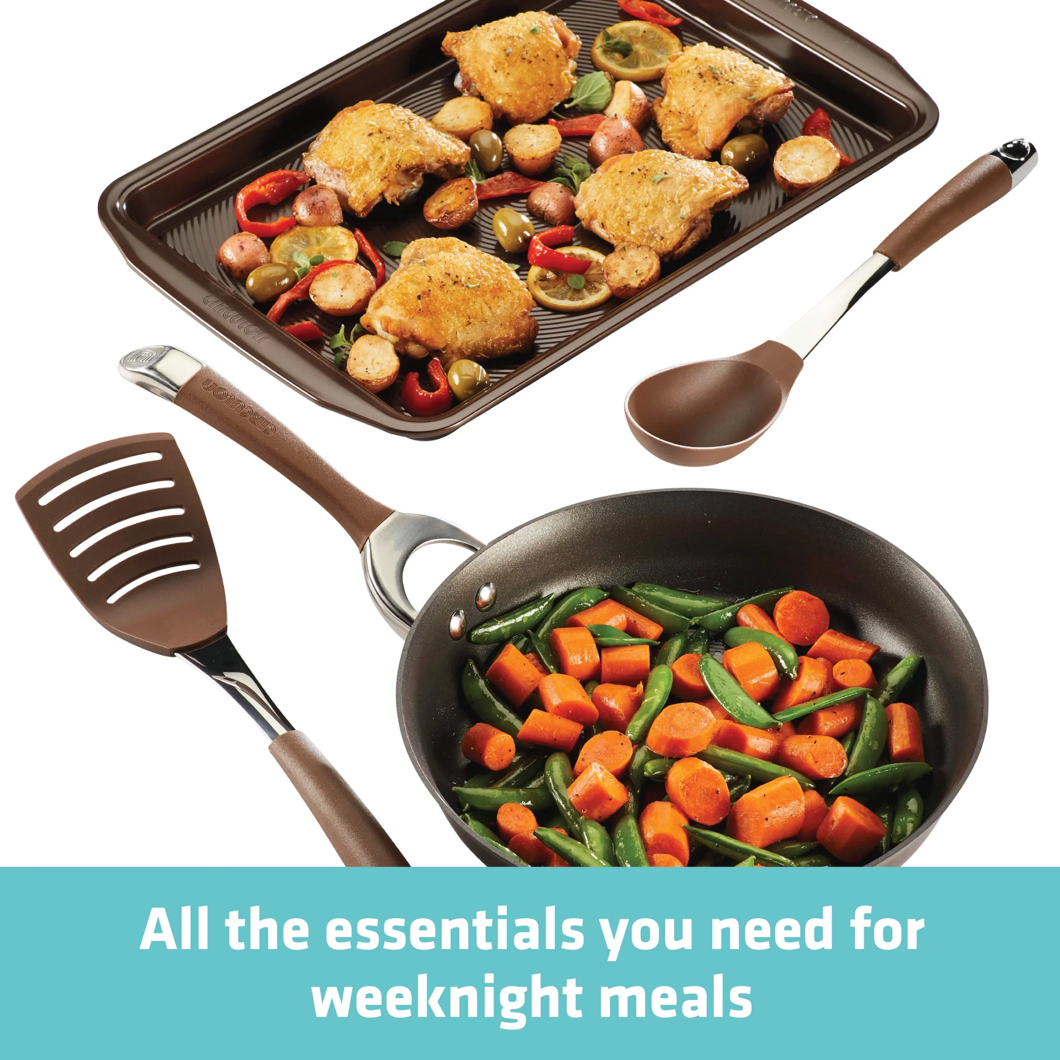 Circulon Symmetry Hard-anodized Nonstick Weeknight 4 Piece Cookware Set