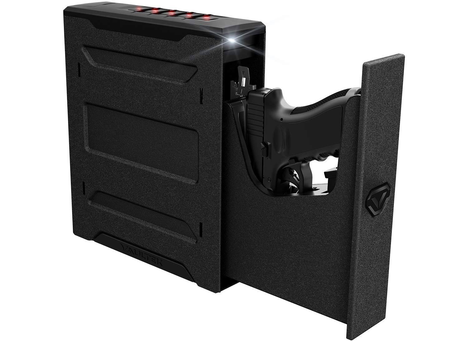 Vaultek Essential Series Quick Access Portable Safe Auto Open Lid Rechargeable Lithium-Ion Battery (SE20 (Slider Safe))