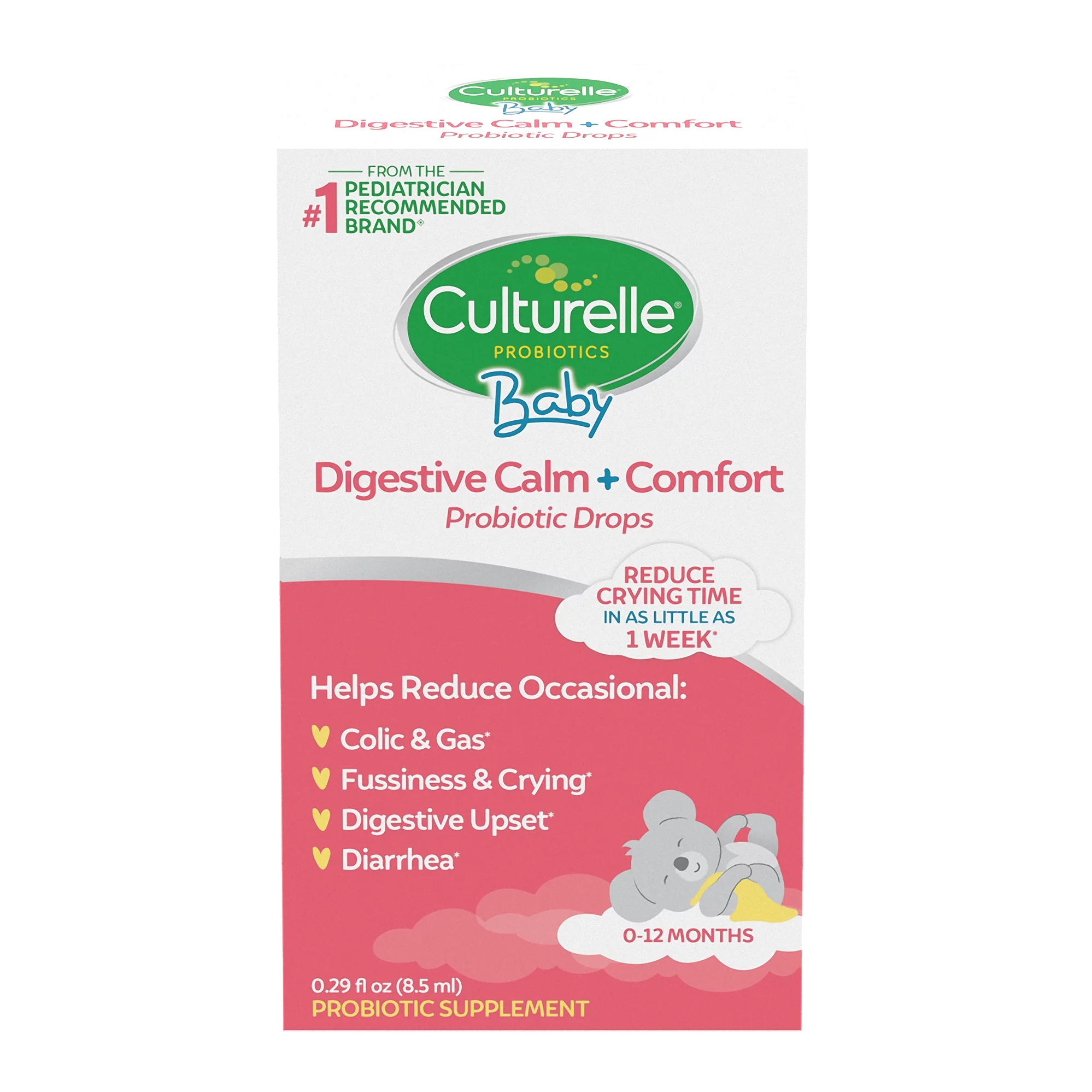 Culturelle Baby Digestive Calm + Comfort Probiotic and Chamomile Drops, 0-12 month