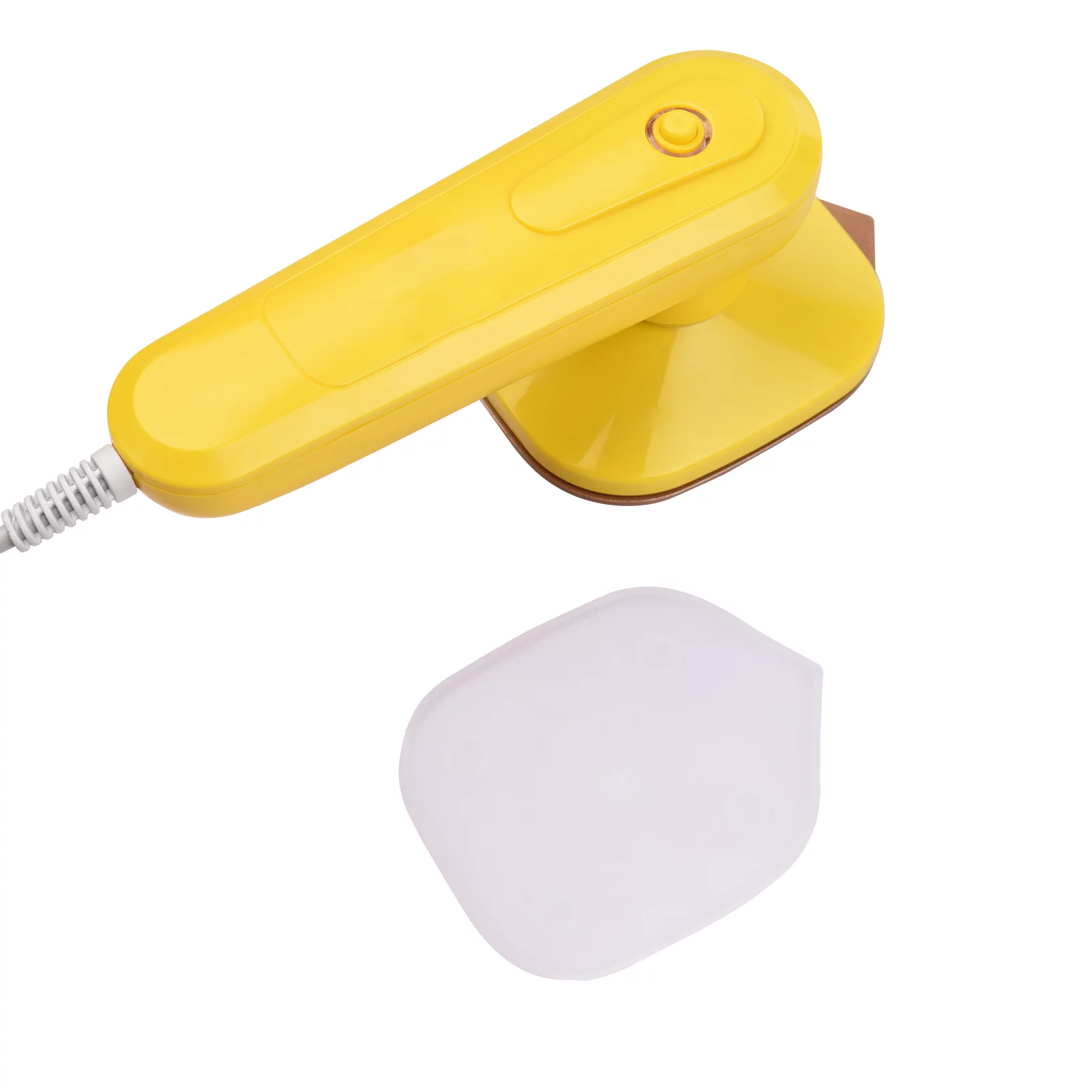 Dcenta Mini Heat Press Machine T-Shirt Printing Steam Heating Transfer Press Handheld Iron Machines Support Dry Ironing for Clothes Bags Hats Pads Blanket Phone Case Portable HTV Vinly Projects DI