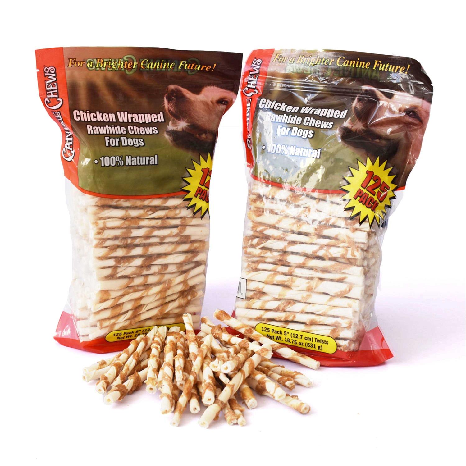 Canine Chews Chicken Wrapped Rawhide Chews for Dogs - Pet Supplies online store