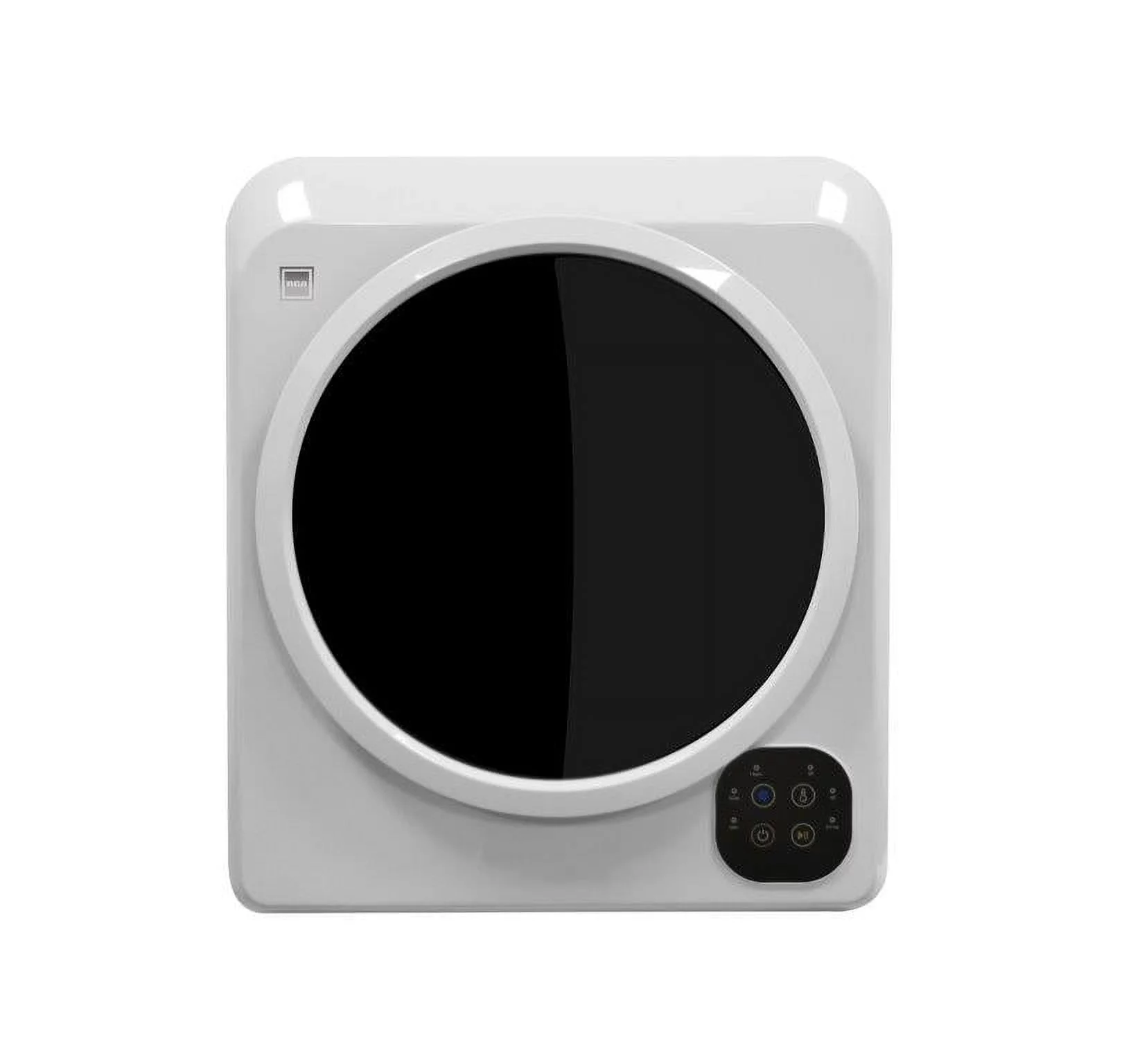 RCA 3.75 Cu ft.(13lbs.) Ventless Electric Apartment Size Dryer, RDR323, White