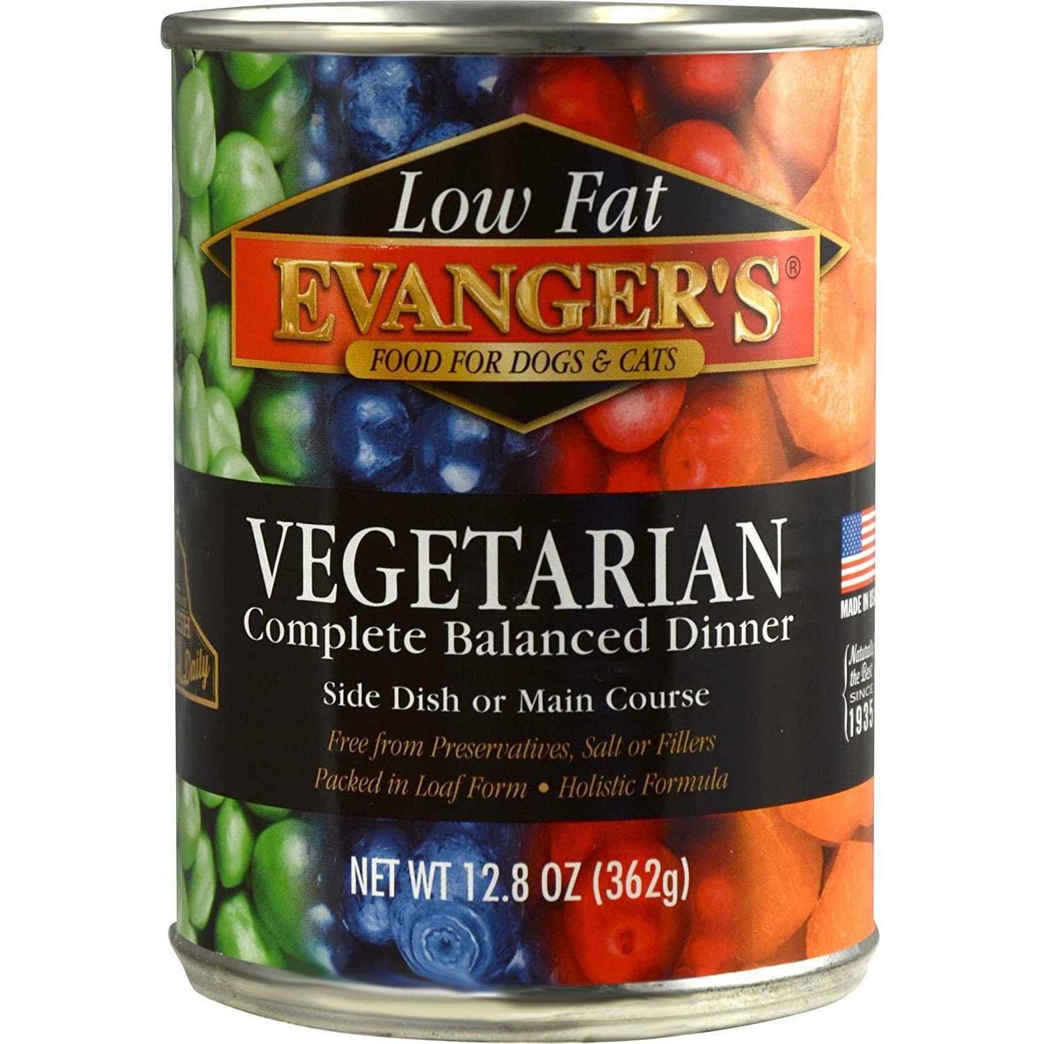 Evangers Low Fat Super Premium All Fresh Vegetarian Dinner Canine & Feline Canned Food - Pet Supplies online store