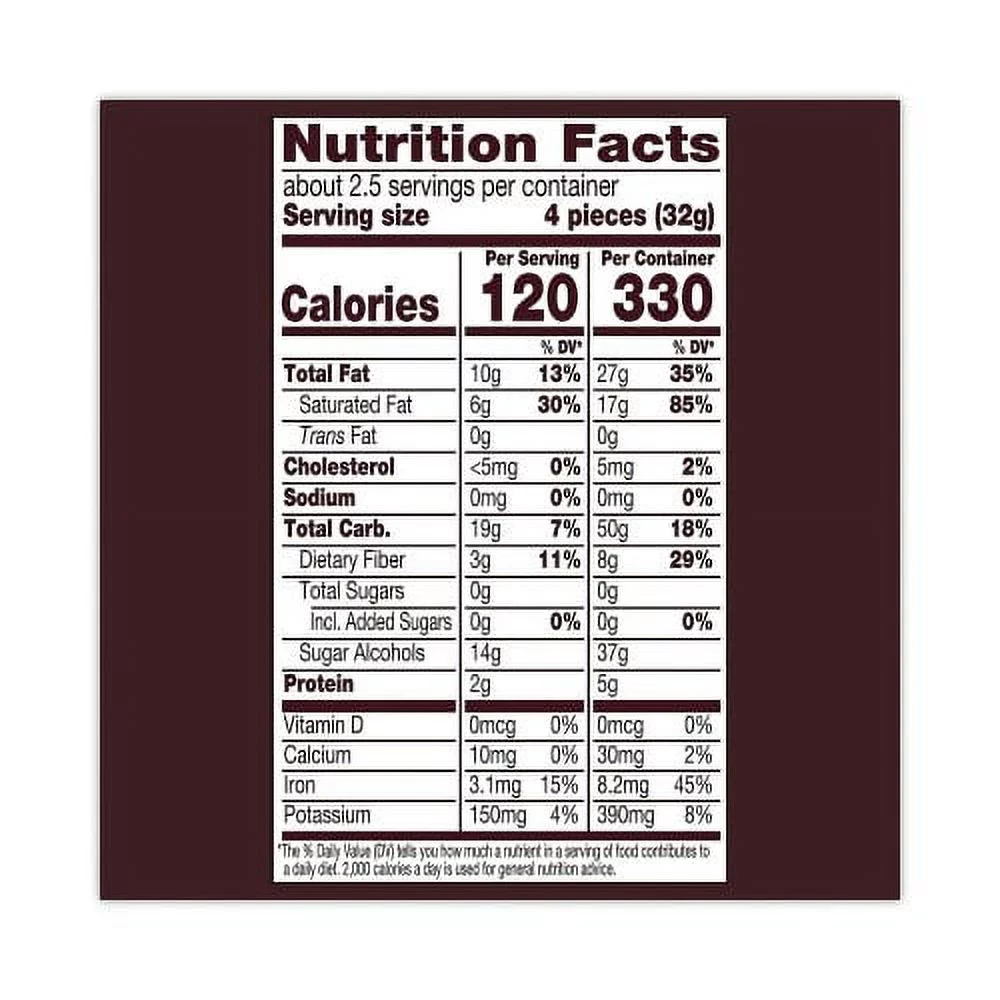 Hershey's Miniatures Special Dark Sugar-Free Chocolate, 3 oz Bag, 12 Bags/Carton, Ships in 1-3 Business Days