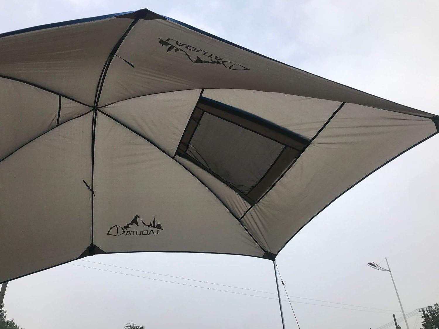 SUV Tailgate Shade Awning Tent for SUV RVing, Car Camping, Sun Shelter, Trailer and Overlanding Light Weight Truck Canopy Durable Tear Resistant Waterproof Tarp Full Size Pack of 2