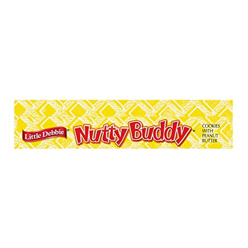 Little Debbie Nutty Buddy Chocolate Fudge & Peanut Butter Wafer Bars, 2 Bars per Package - 2.1, Oz 50.4 Ounce (Pack of 24)