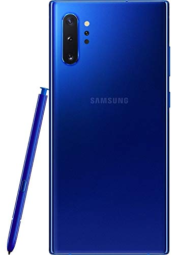 Samsung Galaxy Note 10+, 256GB, Aura Blue - Fully Unlocked (Renewed)
