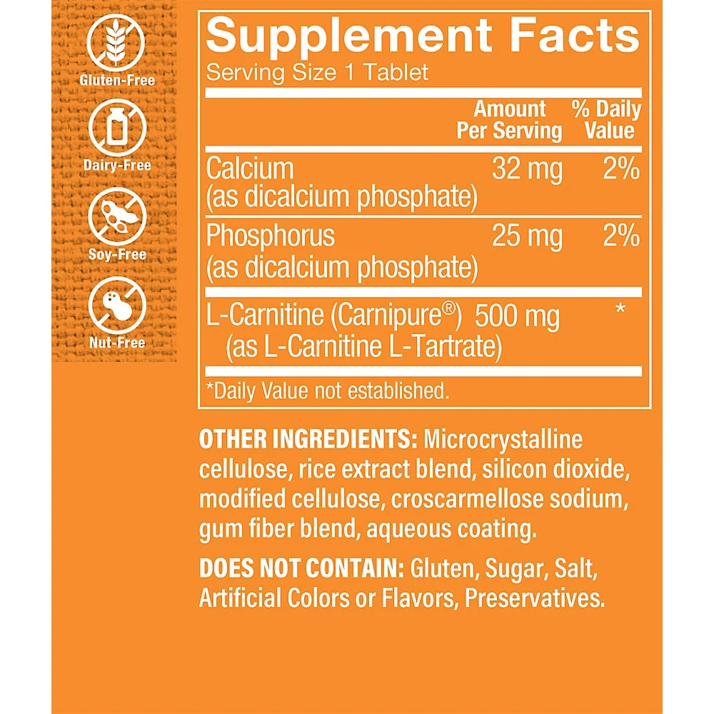 Carnipure™ L-Carnitine 500mg, Supports Weight Management, Energy Production & Fat Metabolism (150 Tablets) by The Vitamin Shoppe