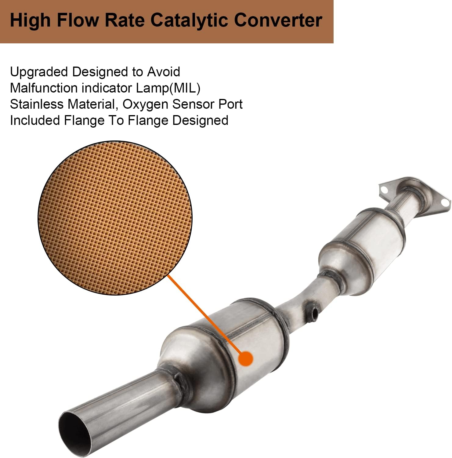 XIMAKA Catalytic Converter Compatible with 2004 2005 2006 2007 2008 2009 Toyota Prius 1.5L Stainless Steel