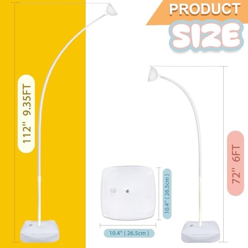 AerWo Balloon Arch Kit 9.35FT & 6FT, Free Bending Half Balloon Arch Stand with Base, Floor Gold Balloon Arch Frame Backdrop for Wedding Birthday Party Baby Shower Yard Lawn Home Christmas Decorations