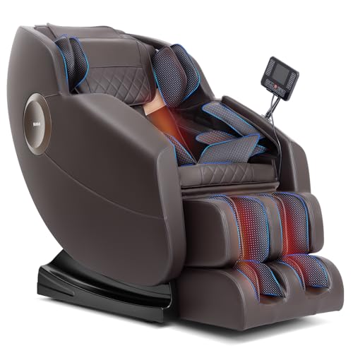 Massage Chair, Zero Gravity Full Body Massage Chair, Shiatsu Recliner with 14 Massage Points, Lumbar & Calf Heating, 20 Auto Modes, Spacious Massage Area, Bluetooth Speaker, Touch Screen Controller