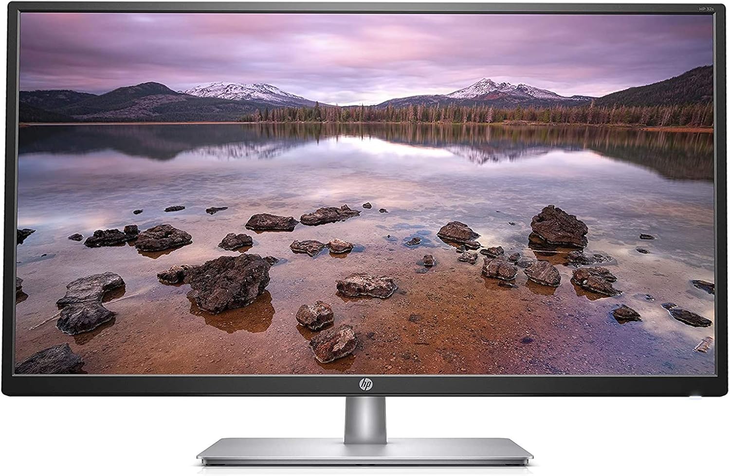 HP 2UD96AA#ABA 32-inch FHD IPS Monitor with Tilt Adjustment and Anti-Glare Panel (32s, Black/Silver) (Renewed)