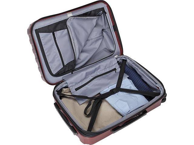 Delsey Helium Titanium Carry-On Expandable Spinner - 20.5x22  - Black Cherry