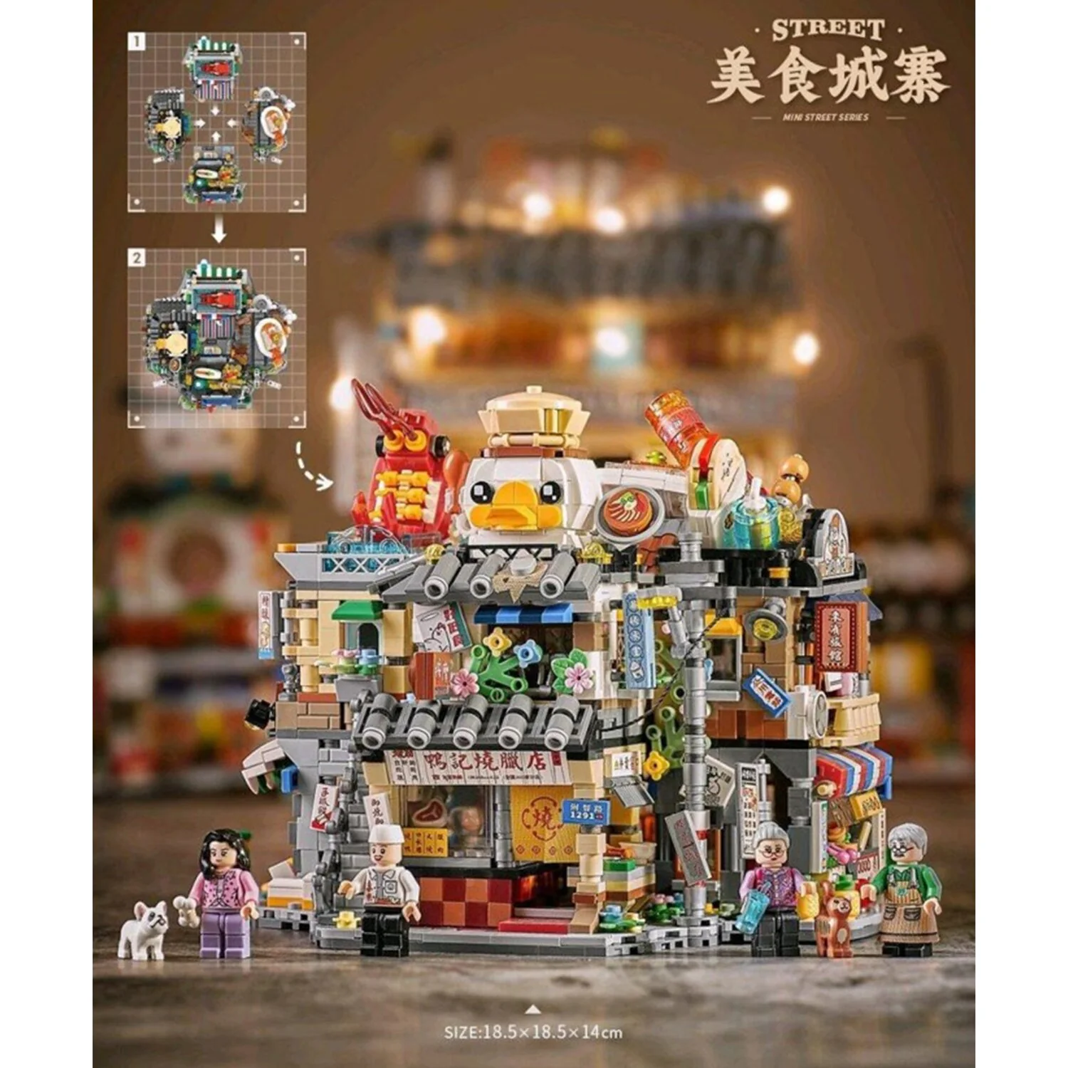 Loz LOZ Mini Block - Granny's Snack Bar Building Bricks Set  20 x 15 x 8cm