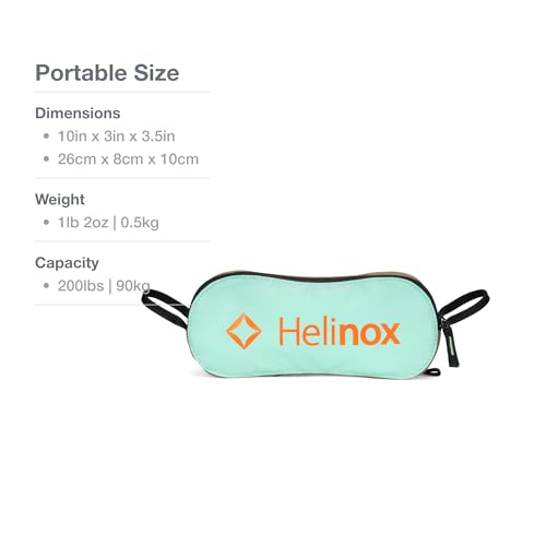 Helinox Chair One Mini Ultra-Light, Compact Camping Chair, Mint Multiblock