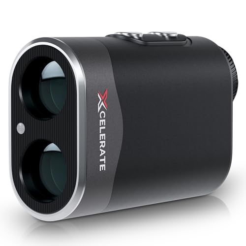 Golf Range Finder Magnetic for Golf & Hunting - 1000 Yards Rangefinder with Slope Mode, 6X Magnification, Pin Vibration, Magnetic Clip