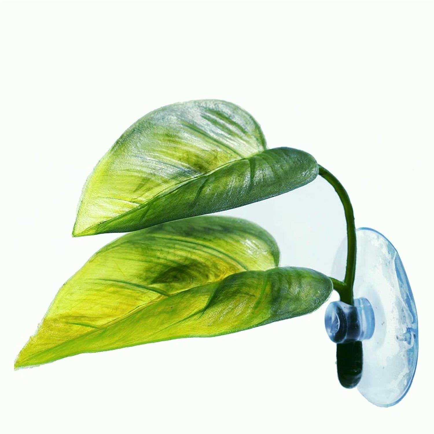 Betta Fish Leaf Pad Simulating The Natural Habitat for Betta Spawning Grounds Breeding Resting Bed Plastic Suction Cup - Pet Supplies online store