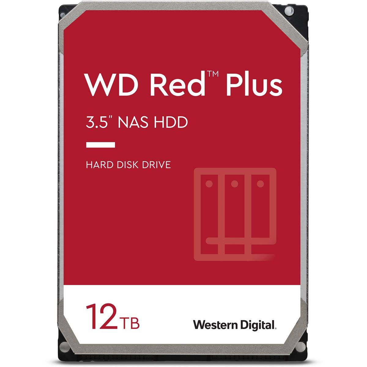 WD - Red Plus 12TB Internal SATA NAS Hard Drive for Desktops