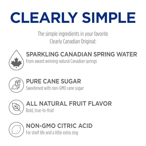 Clearly Canadian Mountain Blackberry Sparkling Water, 11 Fl Oz