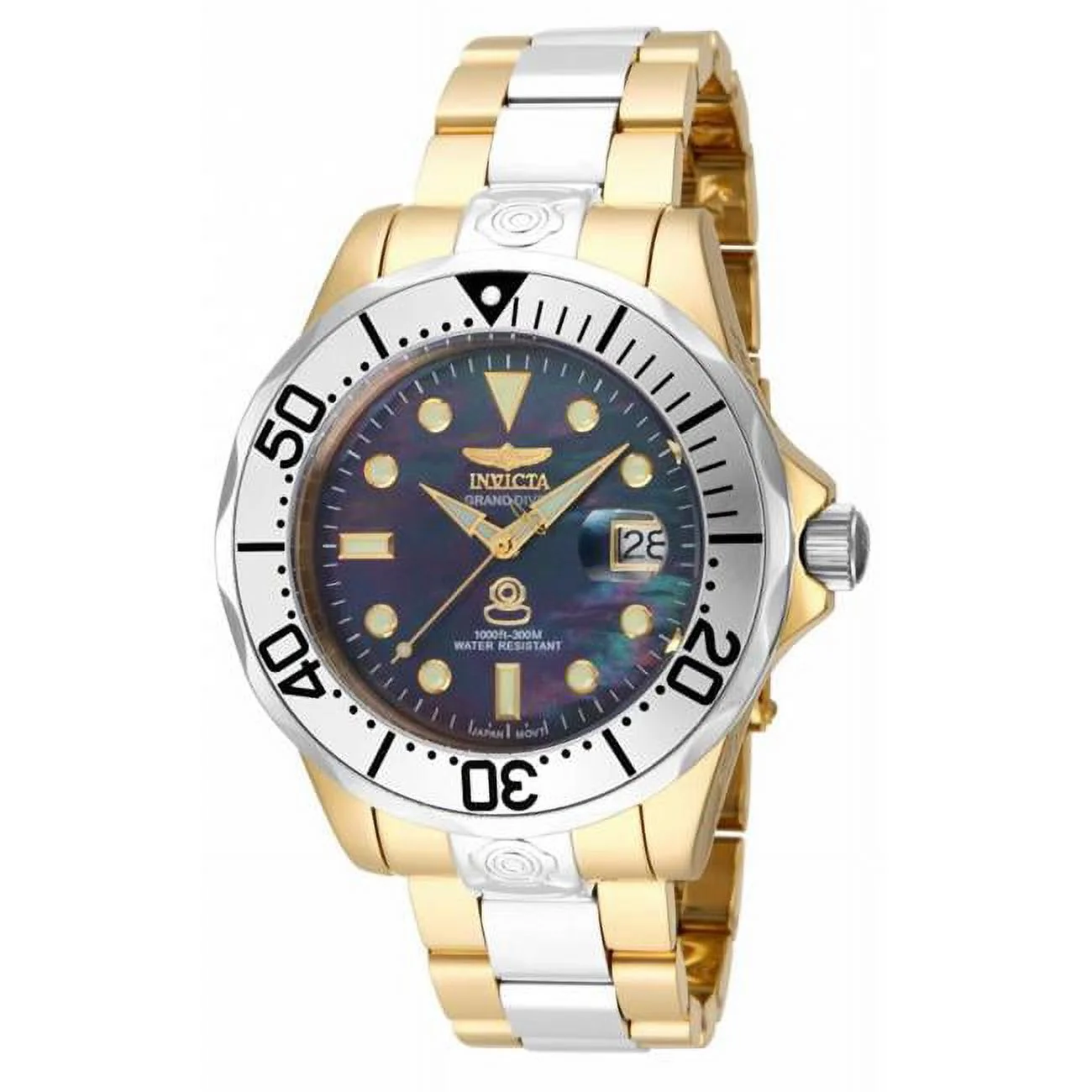 Invicta Pro Diver Automatic Black Mother of Pearl Men's Watch 16034