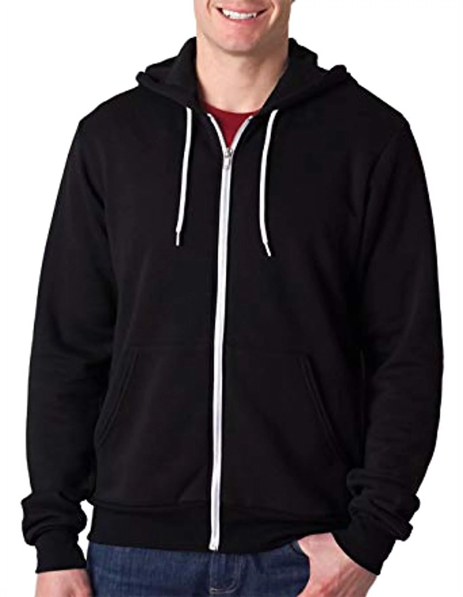 Men's Ford Bronco Rare Breed C9 Black Fleece Zipper Hoodie Medium Black