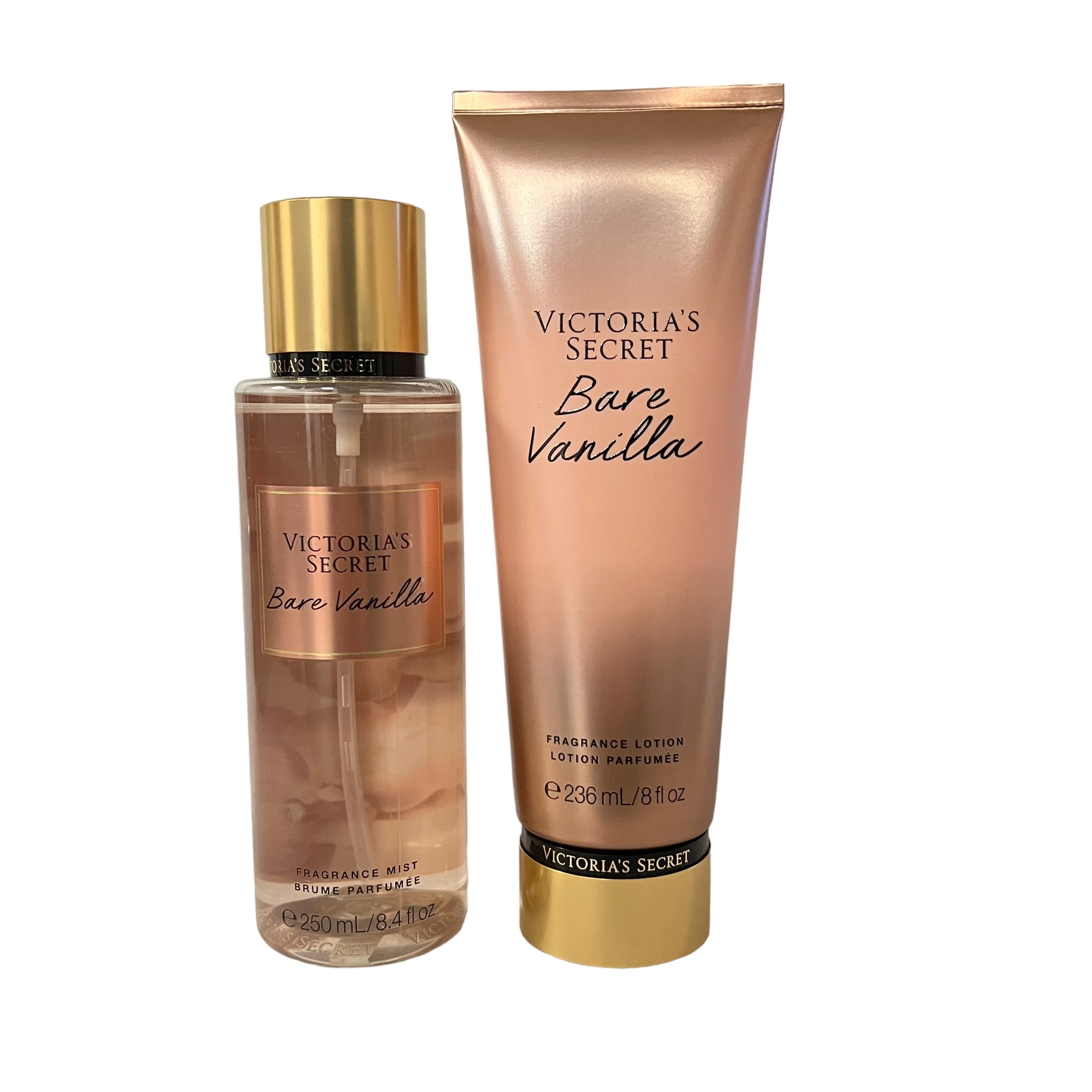 Victoria's Secret Bare Vanilla Fragrance Lotion and Body Mist Set
