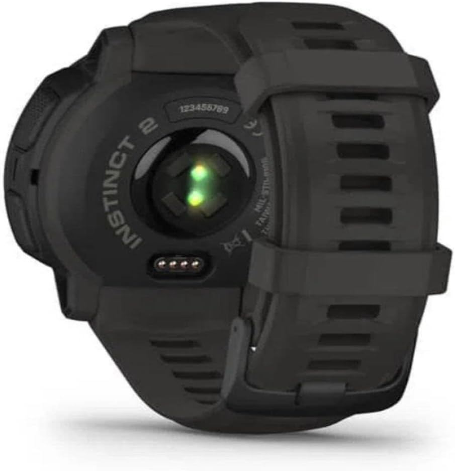 Garmin Instinct 2 Solar, GPS Outdoor Watch, Solar Charging Capabilities, Multi-GNSS Support, Tracbak Routing, Graphite