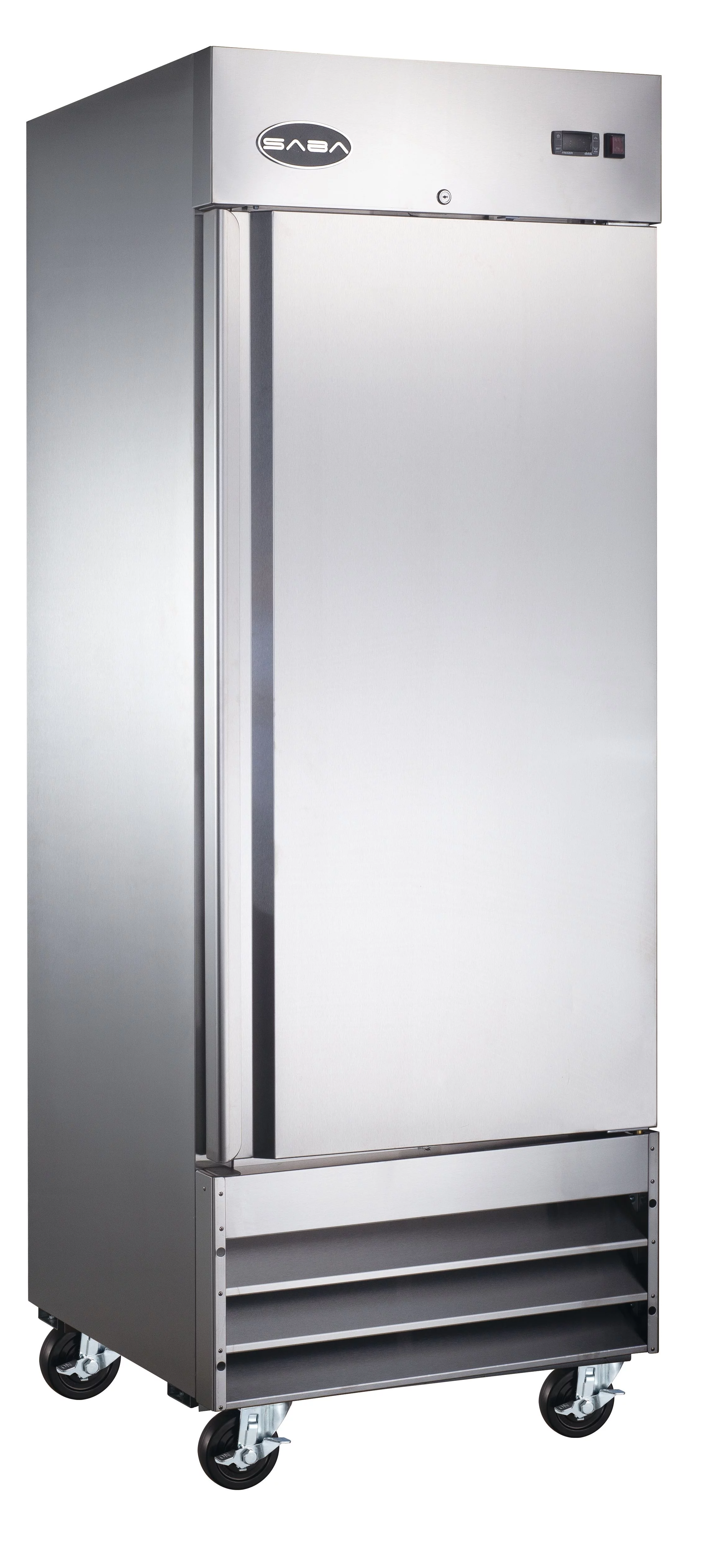 Heavy Duty Commercial 23 cu ft Solid Door Stainless Steel Upright Reach-in Freezer (1 Door)
