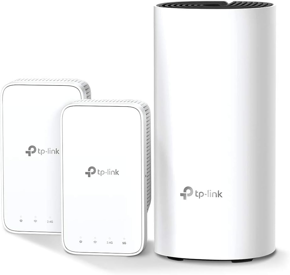 TP-Link Deco Mesh WiFi System(Deco M3) –Up to 4,500 sq.ft Whole Home Coverage, Replaces WiFi Router/Extender, Plug-in Design, Works with Alexa, 3-Pack Pack of 2