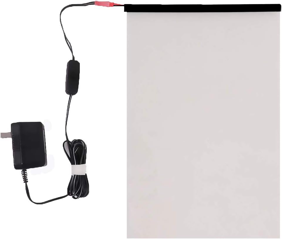 Switchable Adhesive Smart Film PDLC Electronic Smart Tint Glass Sticker for Home Office Window, 6Inch x 11.8Inch