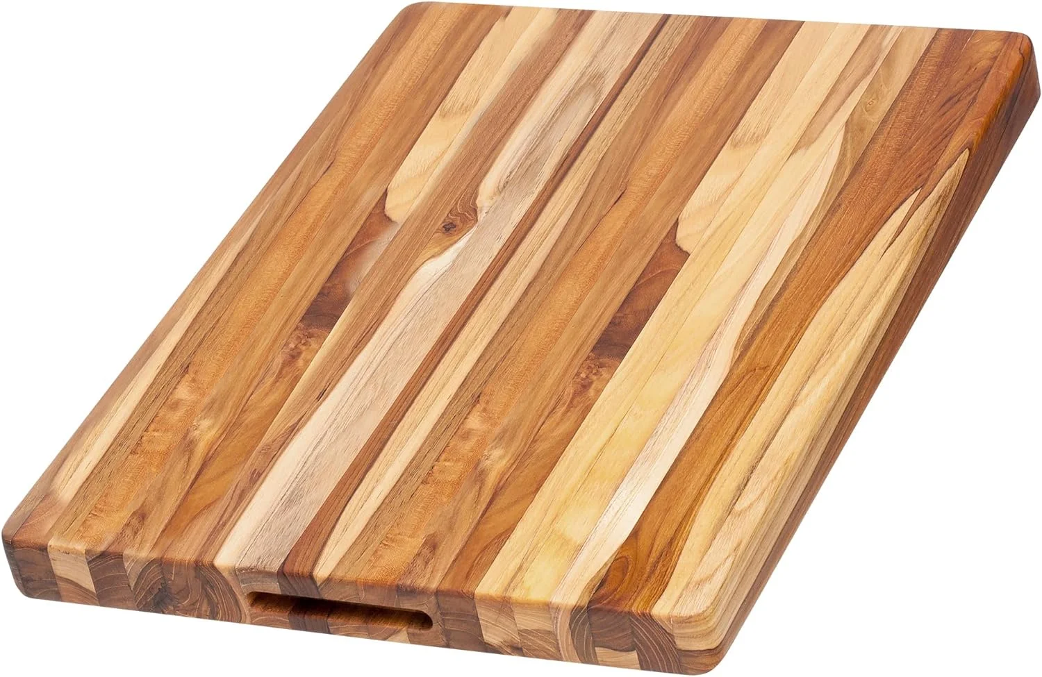 TeakHaus Edge Grain Carving Board w/Hand Grip (Rectangle) | 24