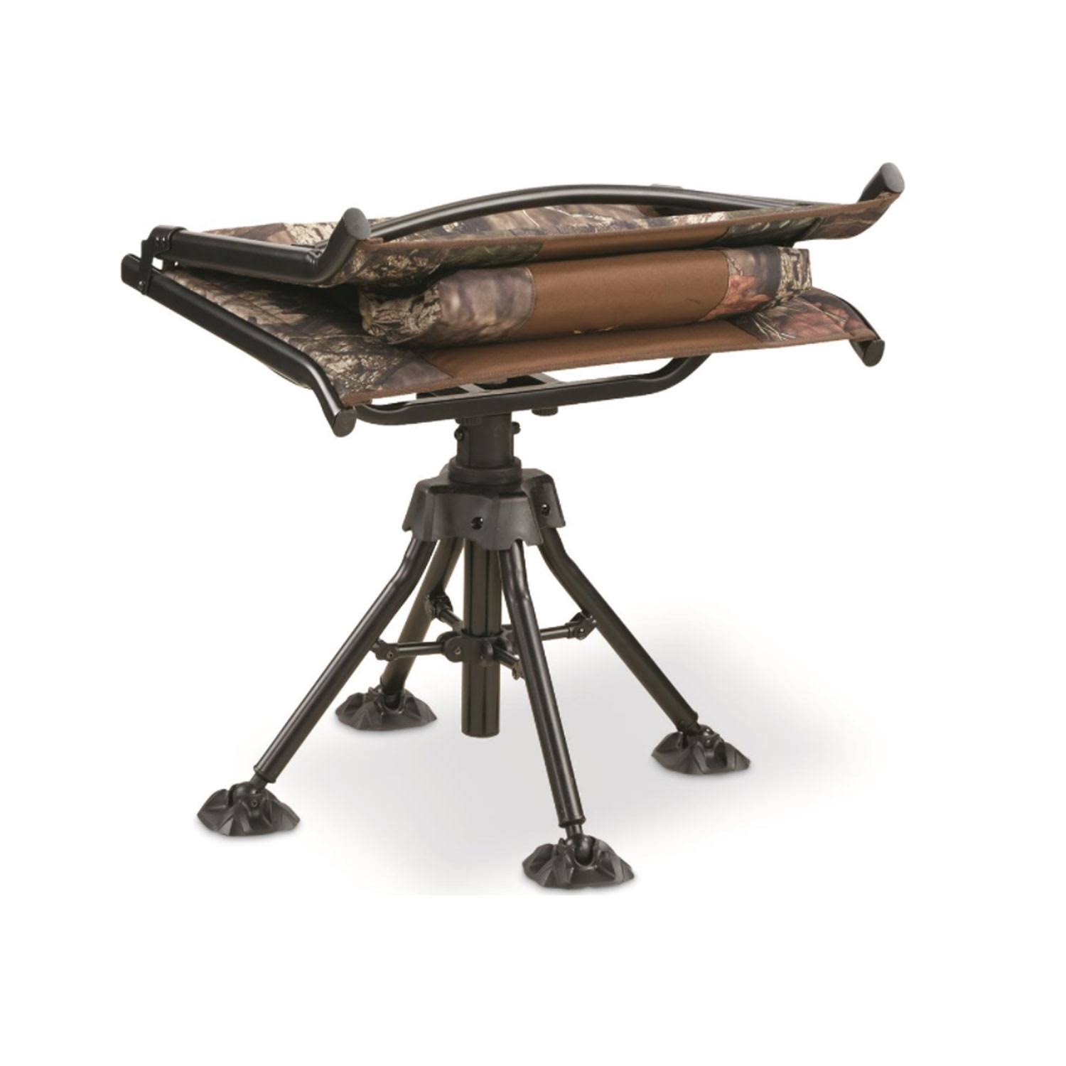 Bolderton Portable 360 Comfort Swivel Camo Hunting Chair, Mossy Oak Camouflage