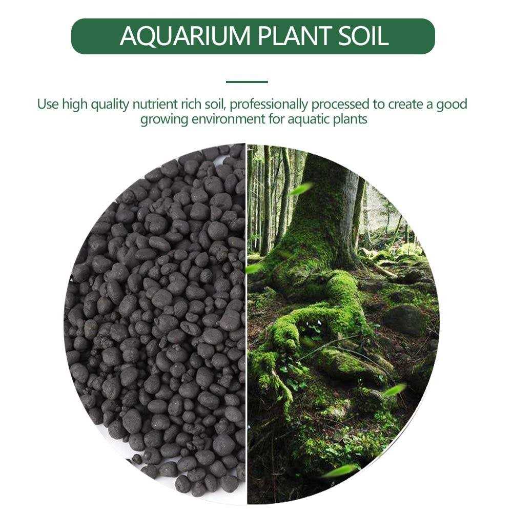 Zetiling 1000g Aquasoil Aqua Soil Aquarium Soil Aquarium Plant Soil Water Plant Soil Aqua Soil Substrate Simple to Use Fish Tank Bottom Water grass Seeds - Pet Supplies online store