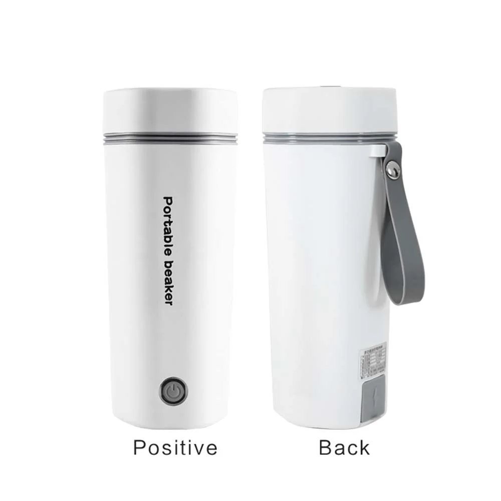 Portable Electric Kettle for Boiling 350ML Travel Beaker Tea Kettle Hot Boiler Stainless Steel Automatic Shut Off for Making Tea Coffee Milk