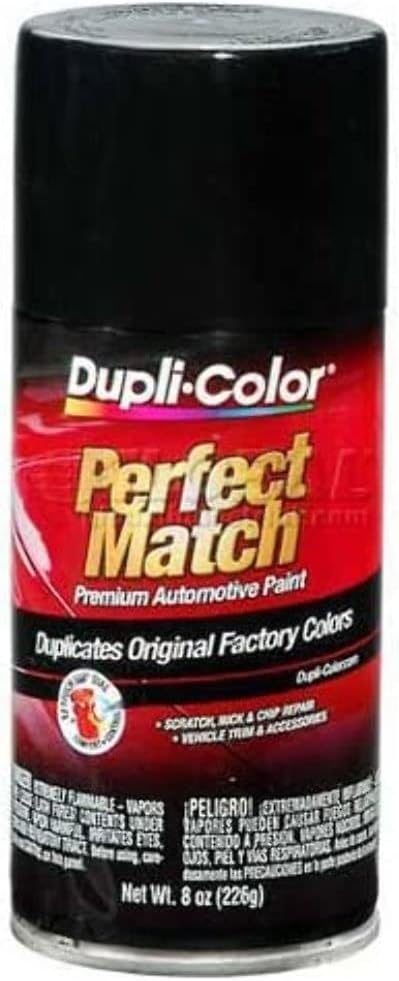 Dupli-Color EBUN01007-6 PK Perfect Match Automotive Spray Paint - Universal Gloss Black - 8 oz. Aerosol Can (6-Pack)