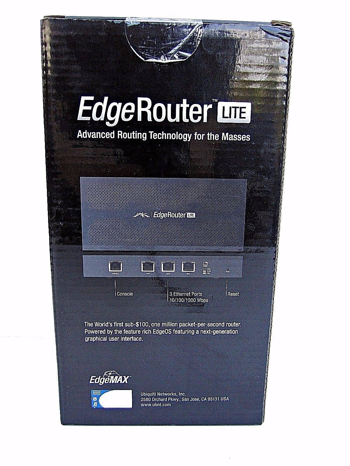 Ubiquiti EdgeRouter Lite Router - Gigabit Ethernet ERLite-3