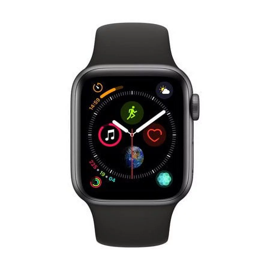 Restored Apple Watch Series 4 40mm Space Gray Aluminum Case Black Sport Band MU662LL (Refurbished)