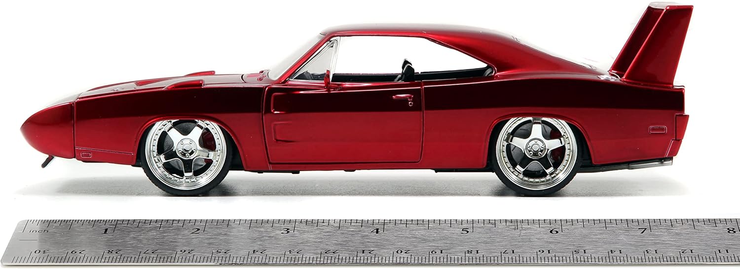Jada Toys Fast & Furious Dom's Dodge Charger Daytona DIE-CAST Car, 1: 24 Scale Red (97060)