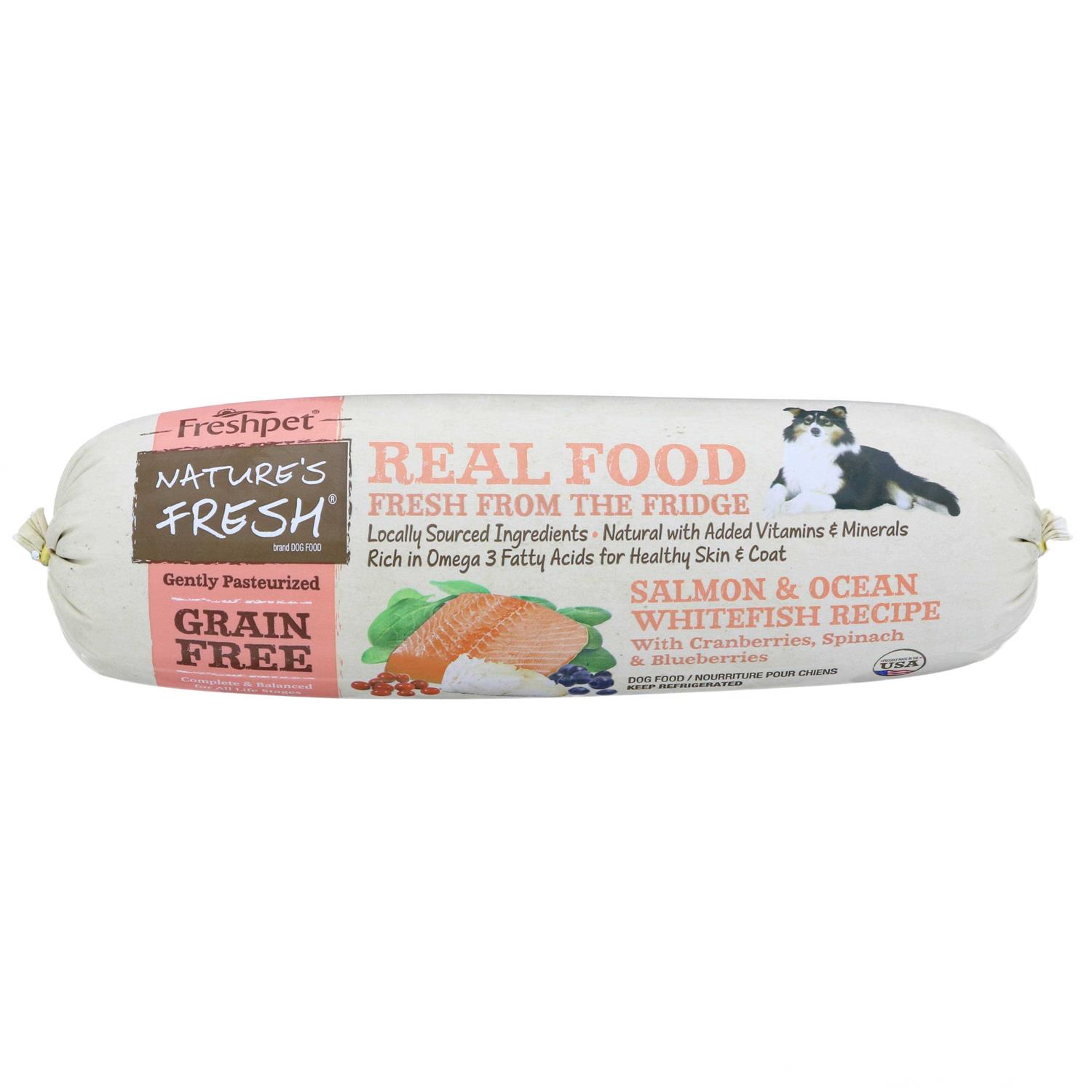 Freshpet Nature's Fresh Grain Free Wild Alaskan Pollock & Atlantic Salmon Recipe Dog Food - Pet Supplies online store