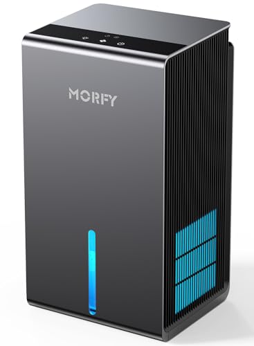 MORFY Dehumidifier, Small Dehumidifier for Bedroom Bathroom RV with Auto Shut Off, Compact Quiet Dehumidifiers for Room Home Closet Laundry Room