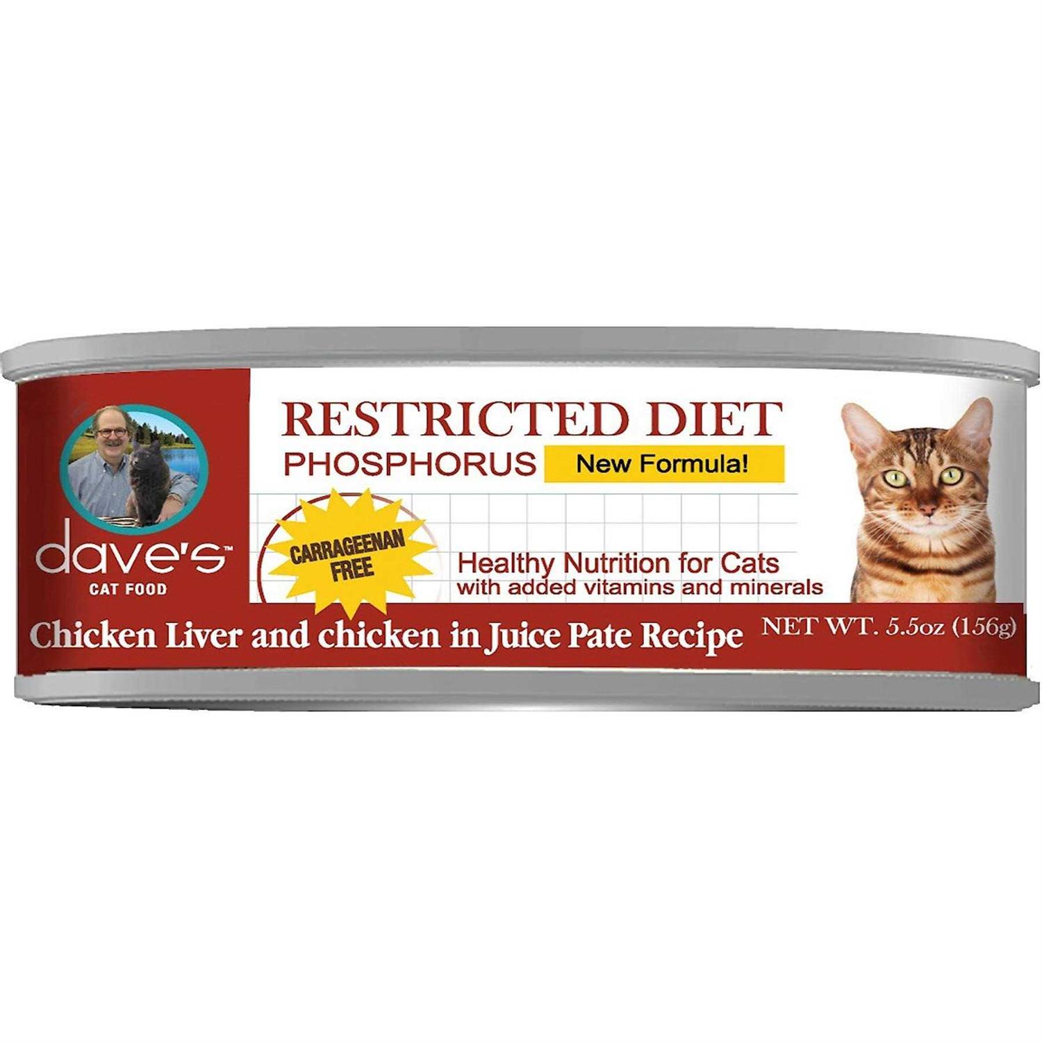 Dave's Pet Food Restricted Phosphorus Diet Chicken Canned Cat Food - Pet Supplies online store
