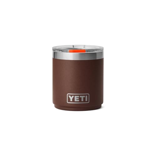 YETI Rambler Lowball, Vacuum Insulated Stainless Steel Stackable Lowball with MagSlider Lid, Stainless Steel, 10 oz (296 ml)