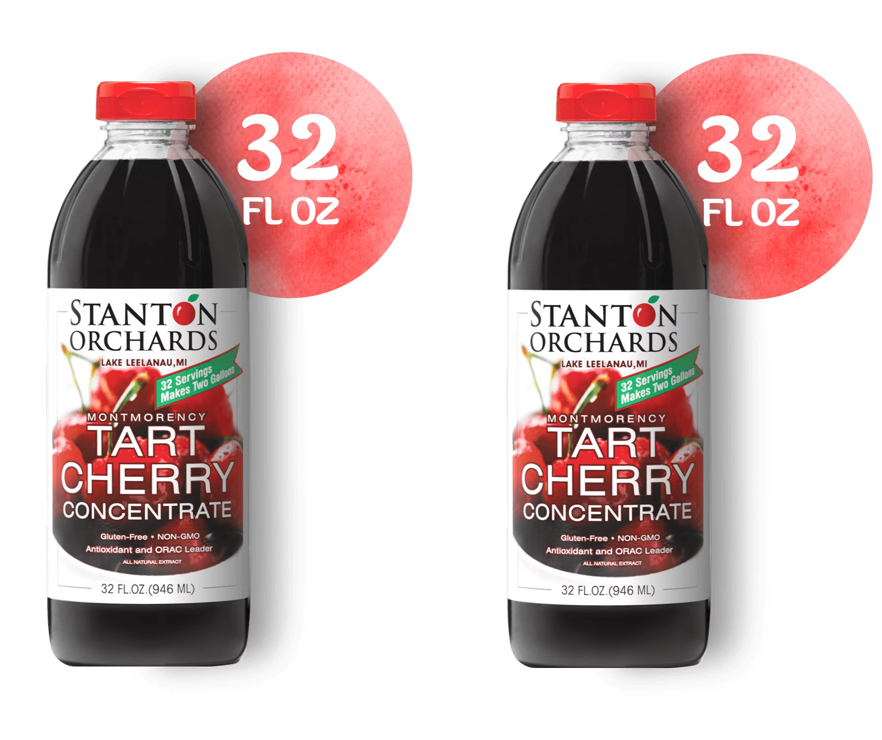Stanton Orchards - Tart Cherry Montmorency Concentrate Juice (2 Pack) 32 FL Oz